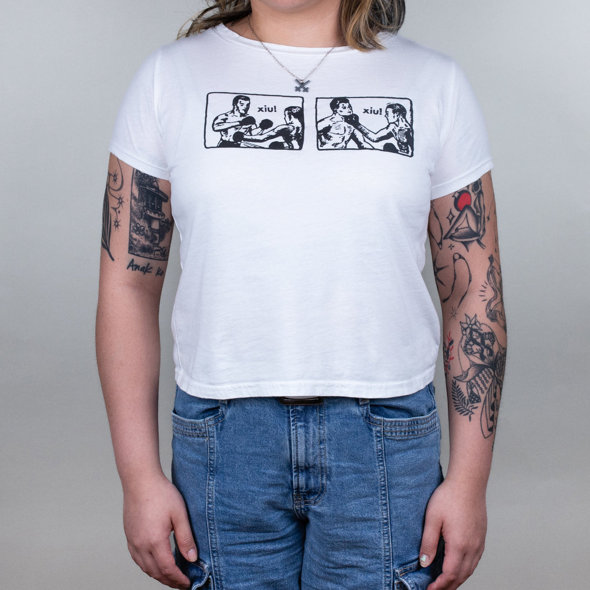 Xiu Xiu - One, Two, Punch! Cropped T-Shirt