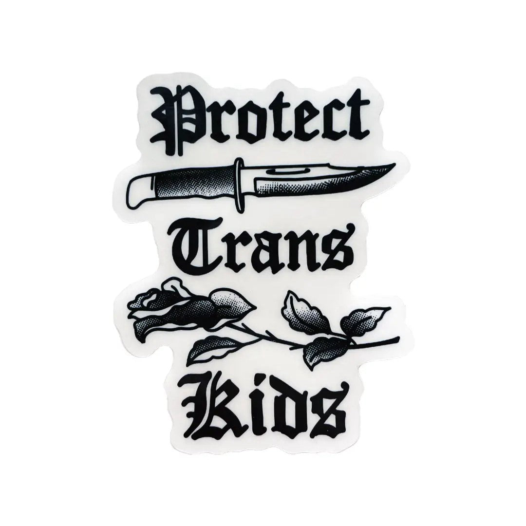 Transfigure Print Co. - Protect Trans Kids Clear Sticker