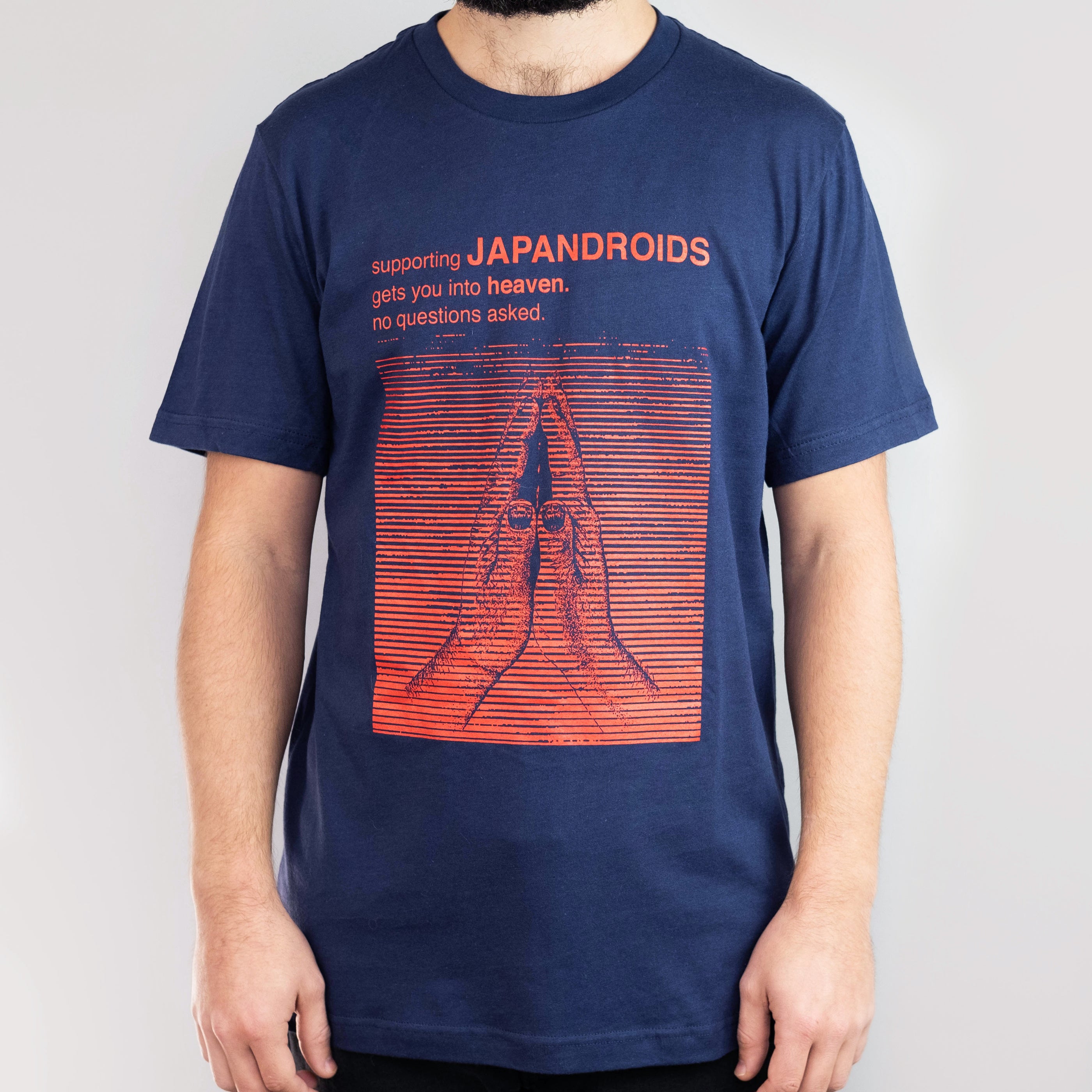 Japandroids - No Questions Asked (Navy) T-Shirt