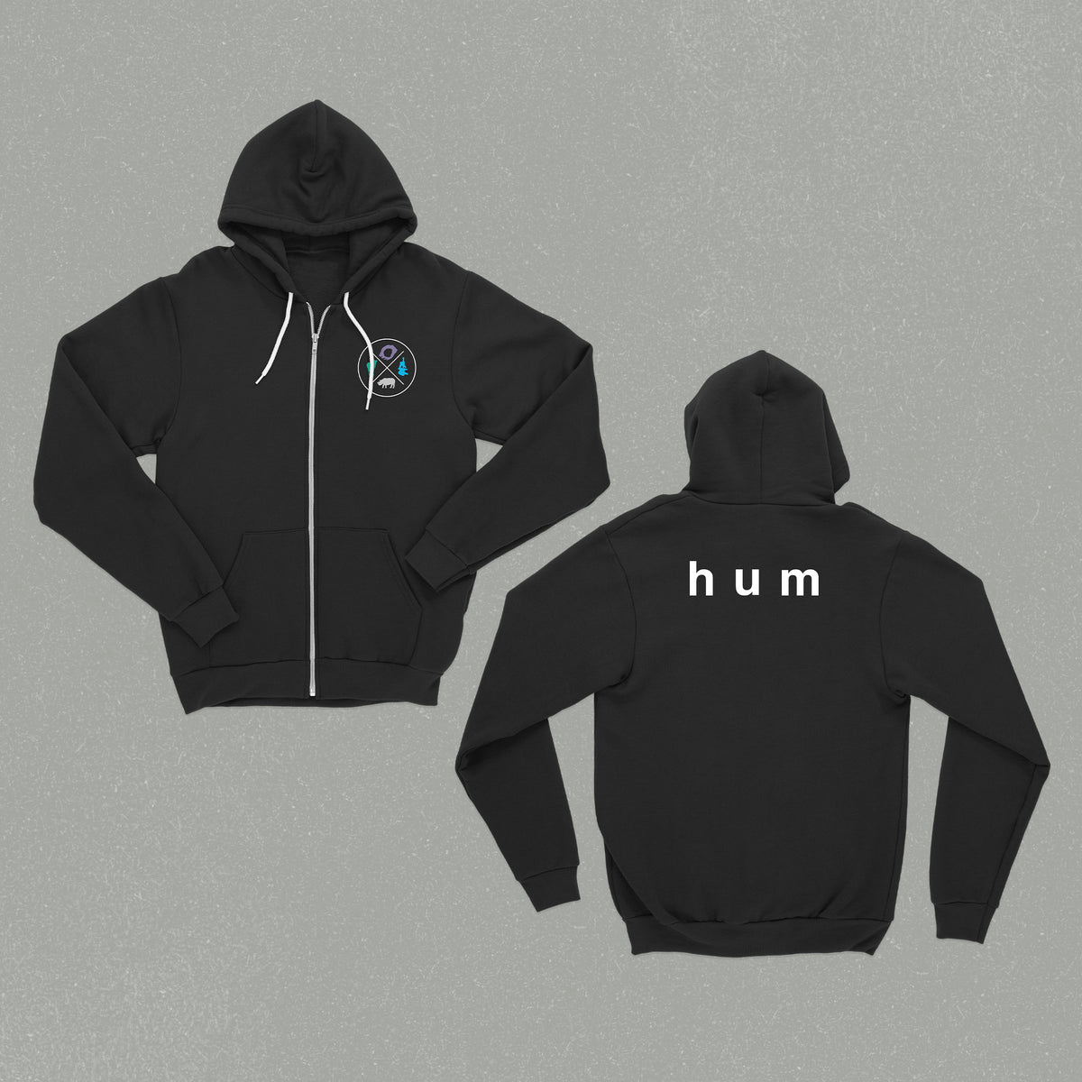 Hum - Icons Zip-Up Hooded Sweatshirt