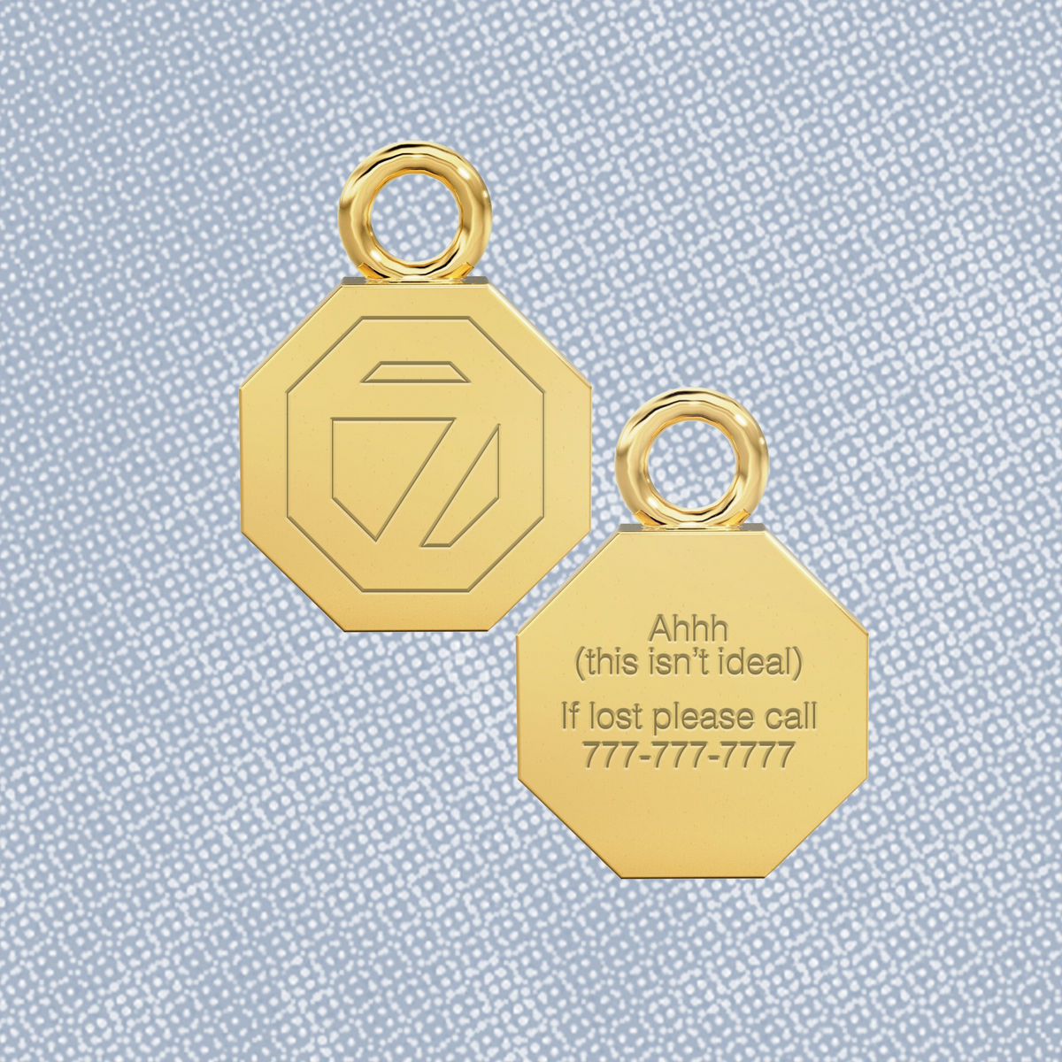 Good Morning - GM7 Dog Tag Keychain