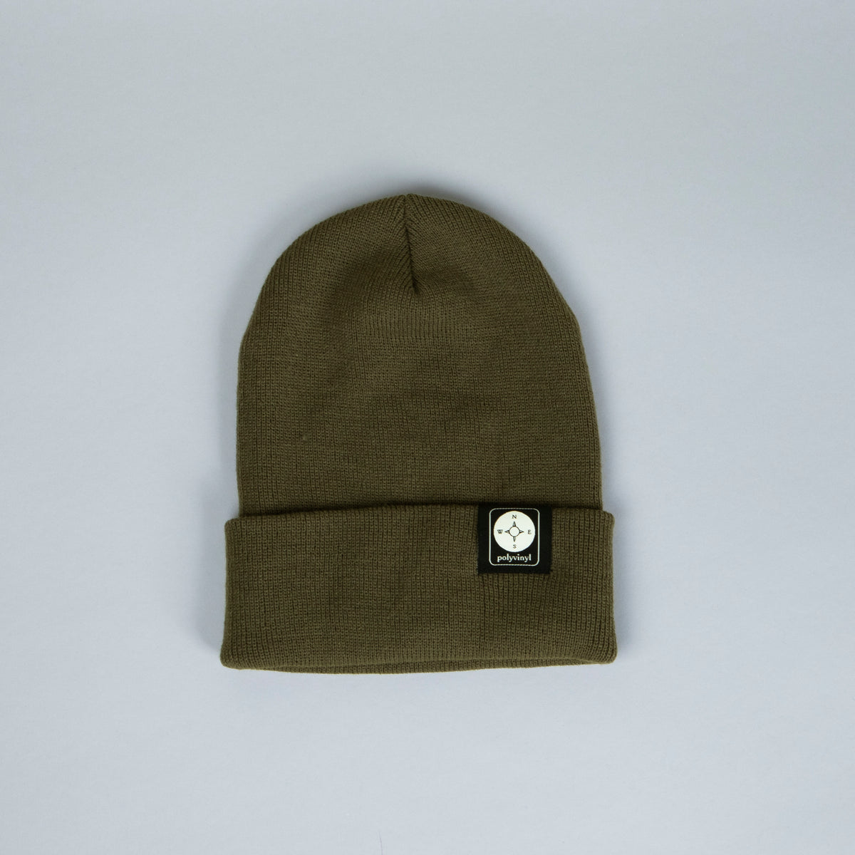 Polyvinyl - Polyvinyl Woven Label Beanie (Olive)