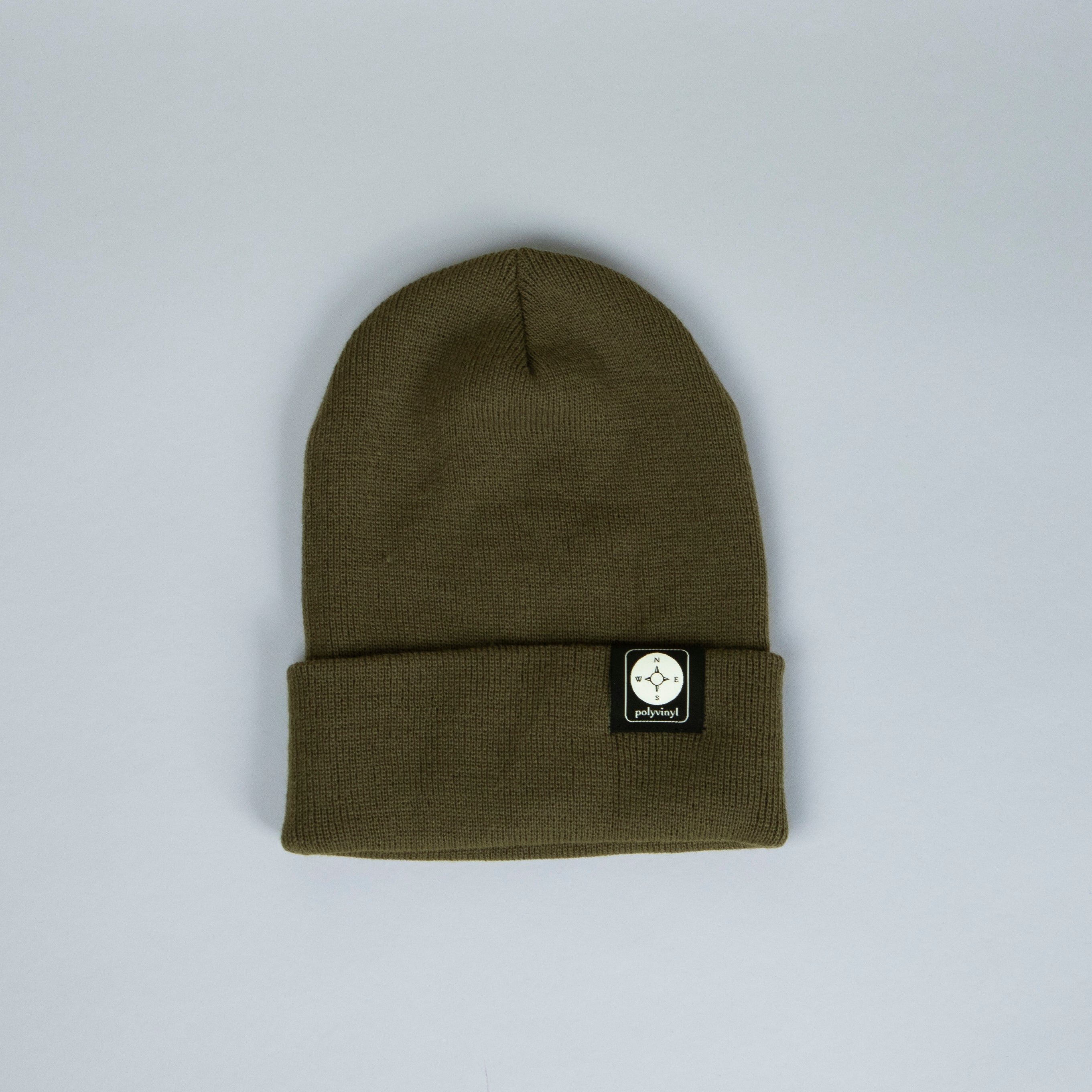 Polyvinyl - Polyvinyl Woven Label Beanie (Olive)