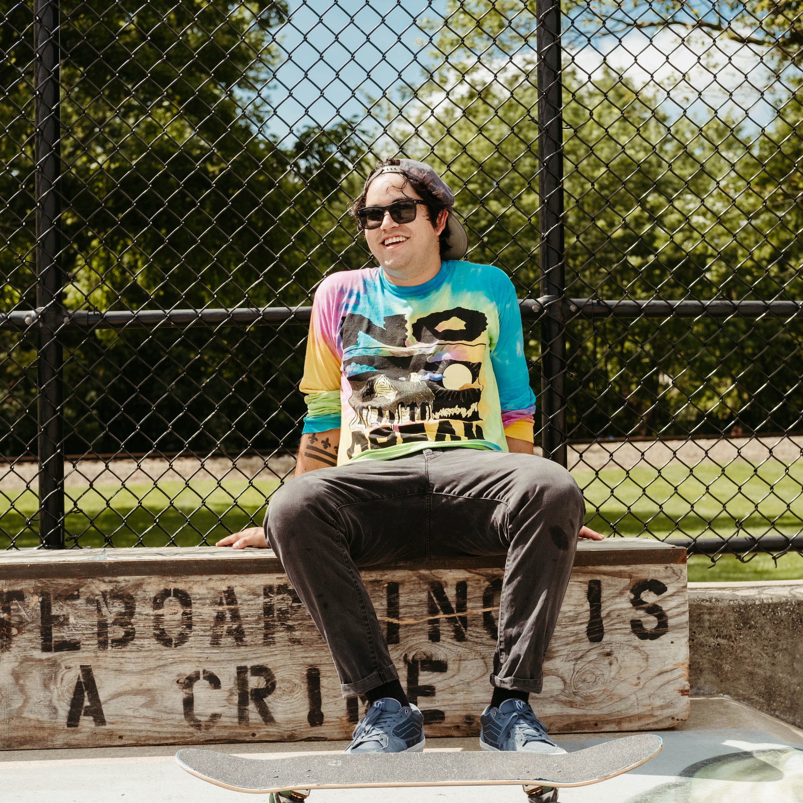 Jeff Rosenstock - Psychedelic Dream Tie-Dye Long Sleeve Shirt