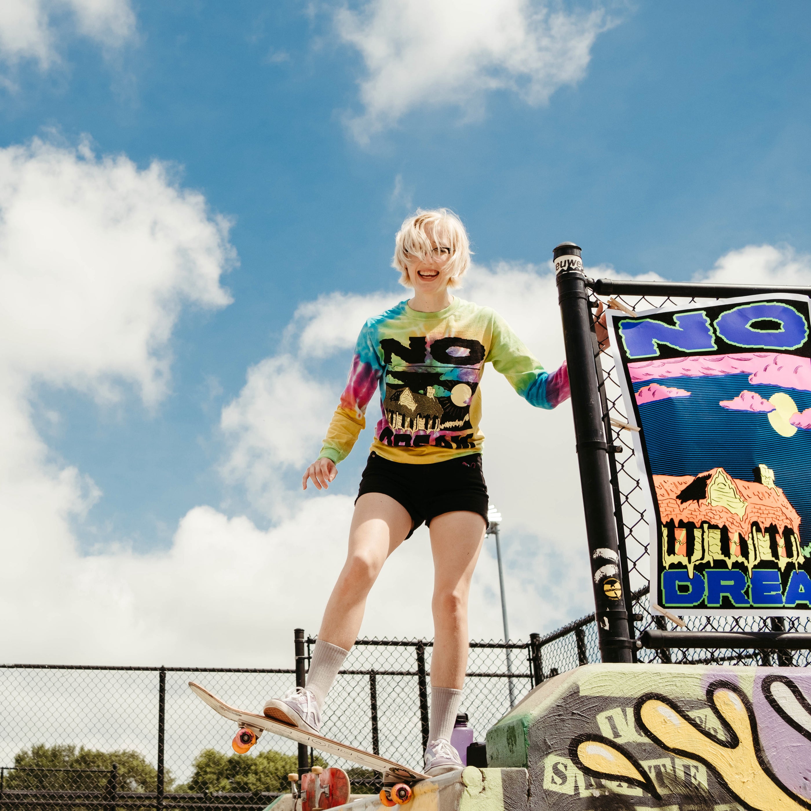 Jeff Rosenstock - Psychedelic Dream Tie-Dye Long Sleeve Shirt