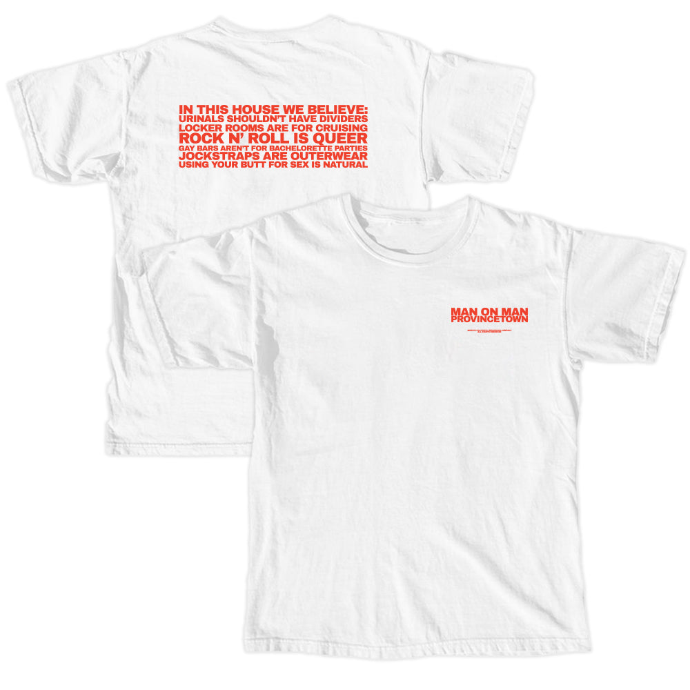 MAN ON MAN - M.O.M.’s House T-Shirt (White)