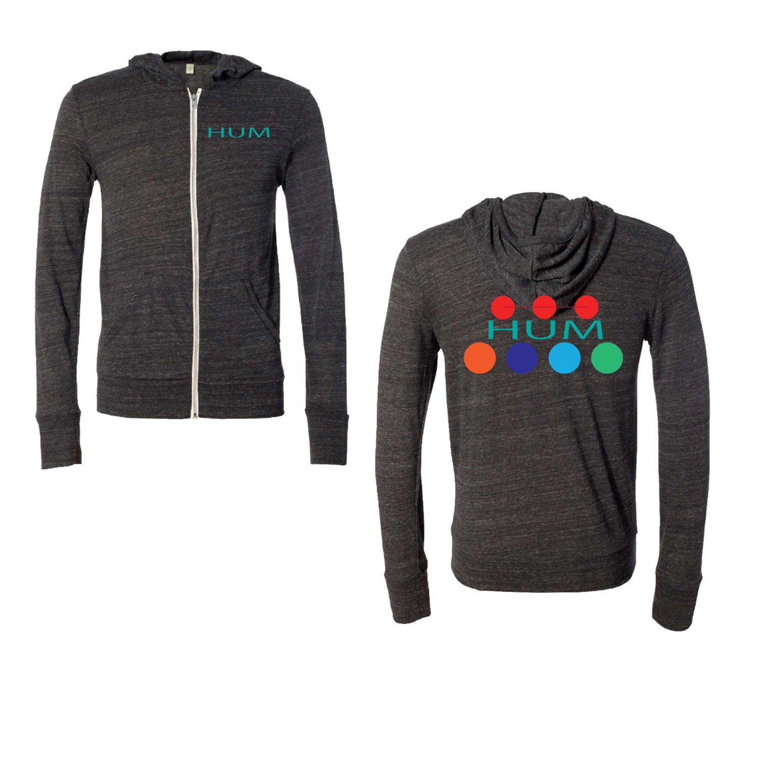 Hum - Circles Zip-Up Hooded Sweatshirt